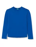 Swetry męskie - United Colors of Benetton sweter męski, Jasnoniebieski 96u, XXL - miniaturka - grafika 1