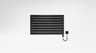 Grzejnik Łazienkowy 445X1000 Solis Luxrad Czarny Matowy - Grzejniki łazienkowe - miniaturka - grafika 1