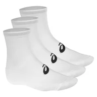Skarpetki damskie - Asics, Skarpety sportowe, Quarter 3p 155205, biały, rozmiar 43/46 - miniaturka - grafika 1