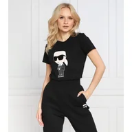 Koszulki i topy damskie - Karl Lagerfeld T-shirt ikonik 2.0 | Regular Fit - miniaturka - grafika 1