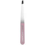 Pozostałe akcesoria do makijażu - Browgame Cosmetic Original Tweezer Slanted - Pink - miniaturka - grafika 1