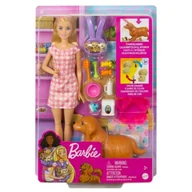 Lalki dla dziewczynek - Barbie. Narodziny piesków HCK75 - Mattel - miniaturka - grafika 1