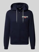 Bluzy męskie - Bluza rozpinana z kapturem i kieszenią kangurką model ‘AYLMER’ - miniaturka - grafika 1