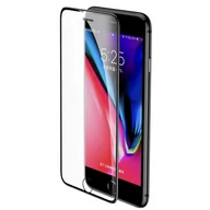 Szkła hartowane na telefon - Baseus Baseus SGAPIPH8P-WA01 / Szkło hartowane na cały ekran z metalową osłoną na głośnik 9H do iPhone 6/6S/7/8 Plus / czarne SGAPIPH8P-WA01 - miniaturka - grafika 1