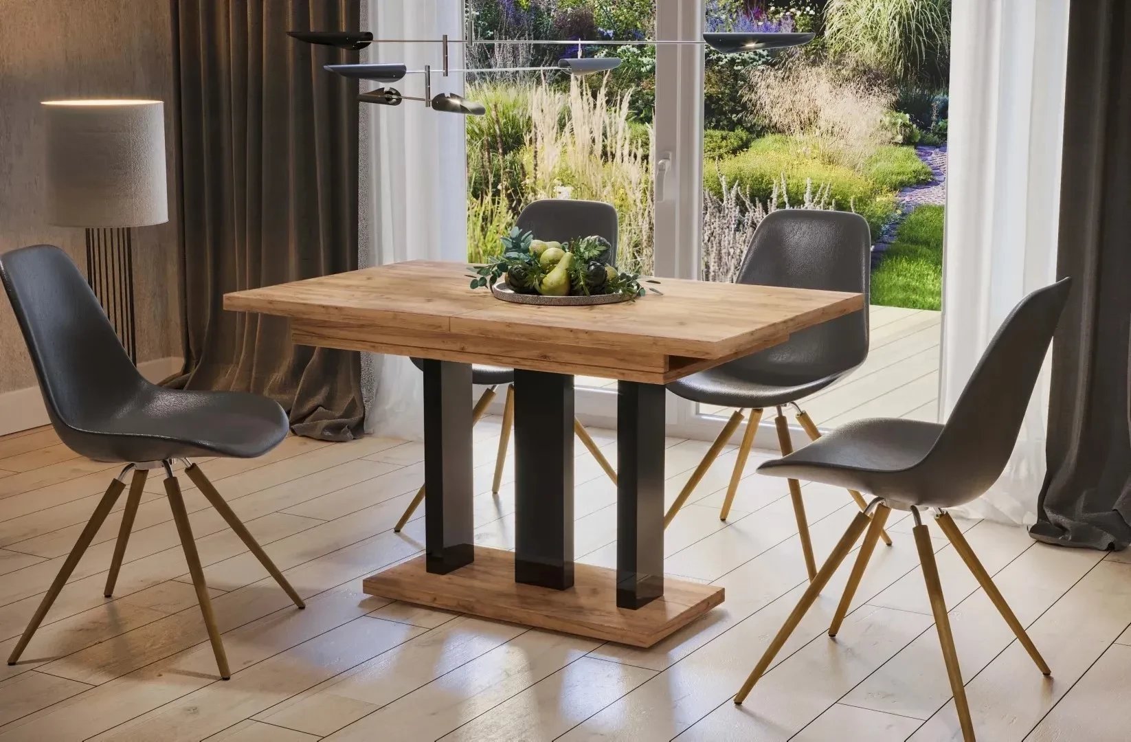 Stół rozkładany APPIA 130210x80 dąb złoty craft ENDO