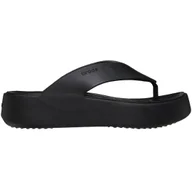 Klapki i japonki damskie - Klapki damskie Crocs Getaway Platform Flip czarne 209410 001-42/43 - miniaturka - grafika 1