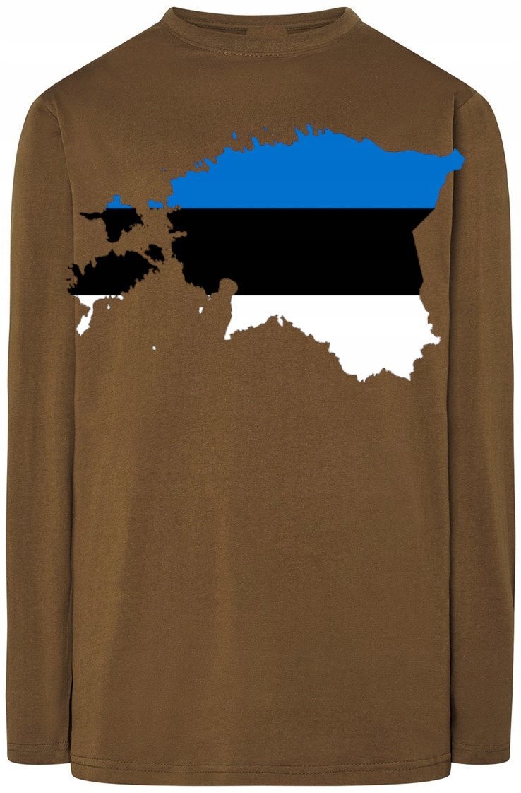 Estonia Męska Modna Bluza Longsleeve Nadruk R.L