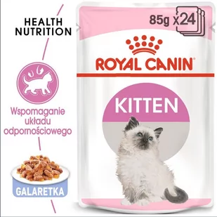 Royal Canin Kitten 24x85g saszetka Sos) 17086-uniw - Mokra karma dla kotów - miniaturka - grafika 1