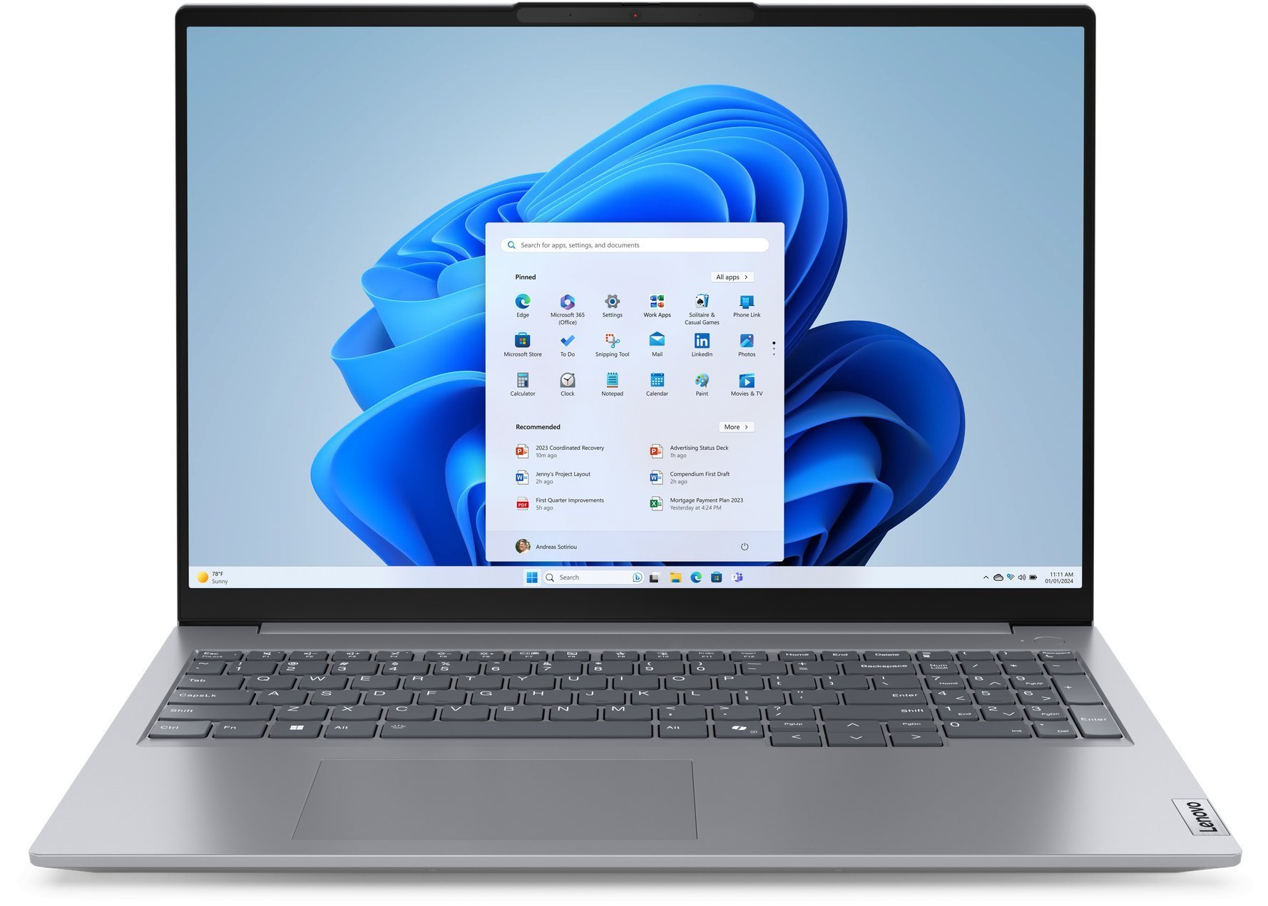 Lenovo ThinkBook 16 G7 ARP AMD Ryzen™ 5 7535HS 16