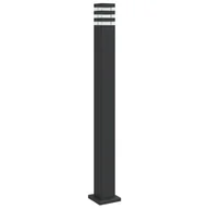 Lampy ogrodowe - vidaXL Zewnętrzna lampa stojąca, czarna, 110 cm, aluminium - miniaturka - grafika 1