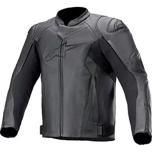 Alpinestars Faster V2 skórzana kurtka czarna/czarna - Odzież motocyklowa - miniaturka - grafika 1