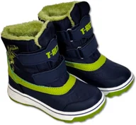 Buty dla chłopców - Cleve Buty Śniegowce Rozmiar 28 - Chłopięce Granatowe T-Rex - miniaturka - grafika 1