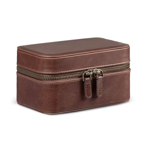 Londo Kensley etui na zegarki z prawdziwej skóry - ochronne, stylowe i stylowe etui do przechowywania luksusowych zegarków dla mężczyzn i kobiet