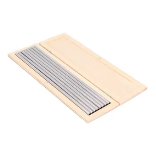 Słomki metalowe 6 mm, zestaw w drewnianym etui, srebrne - Shakery barmańskie Słomki metalowe 6 mm, zestaw w drewnianym etui, srebrne - Shakery barmańskie - miniaturka - grafika 1