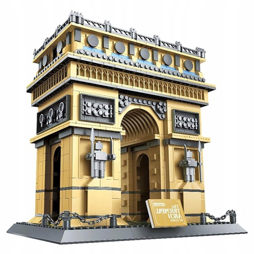 Klocki konstrukcyjne ŁUK TRIUMFALNY Budowla Architektura PARYŻ 2197 el.
