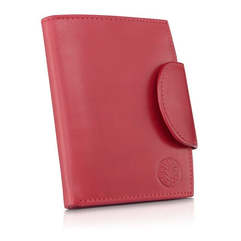 Damski czerwony portfel skórzany premier II