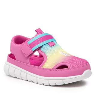 Sandały damskie - Polo Ralph Lauren Sandały Barnes Sandal RF103639 S Pink/Yellow/Aqua/White - grafika 1