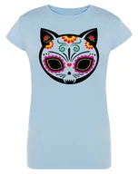 Koszulki i topy damskie - T-Shirt damski KOLOROWY nadruk KOT KOTEK r.XXL - miniaturka - grafika 1