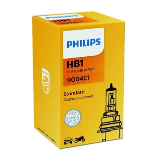 Philips Żarówka świateł drogowych reflektor główny HB1 12 V 65/45 W p29t 9004C1 - Akcesoria do elektronarzędzi - miniaturka - grafika 3