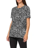 Koszulki i topy damskie - SUPERMOM Koszulka damska Ss Leopard dla kobiet w ciąży, Wielokolorowy (czarny P), 32 - miniaturka - grafika 1