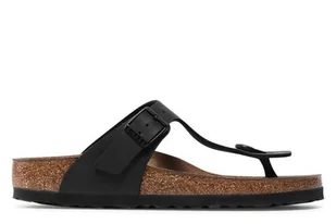 Klapki damskie Birkenstock 0043693 GIZEH BF NARROW Czarne - Klapki i japonki damskie - miniaturka - grafika 1