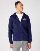 Bluzy męskie - WRANGLER ZIP THRU RAINBOW MĘSKA BLUZA ROZPINANA LOGO MEDIEVAL BLUE W6J0ILX9I 112146207 - Wrangler - miniaturka - grafika 1