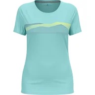 Koszulki i topy damskie - Koszulka z krótkim rękawem damska ODLO F-Dry Ridgeline T-Shirt Crew Neck s/s - miniaturka - grafika 1