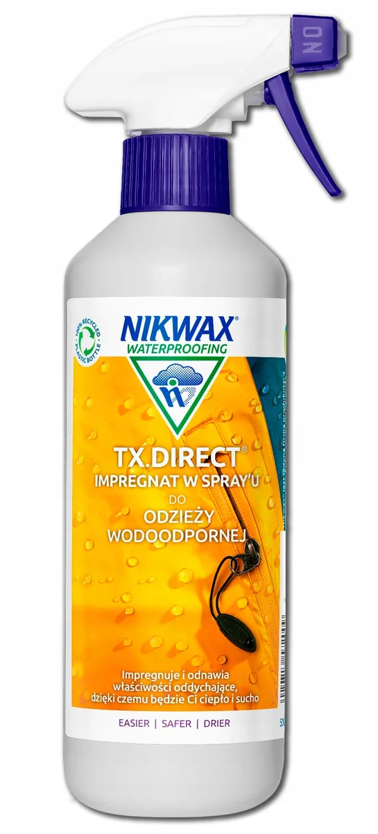 Impregnat do odzieży wodoodpornej Nikwax TX Direct Spray-On 500 ml / Nikwax