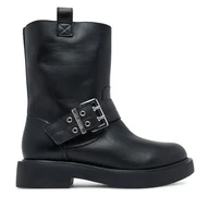 Botki damskie - Botki LOVE MOSCHINO JA24064G1NIA000A35 Czarny - miniaturka - grafika 1