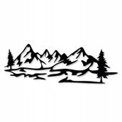 Dekoracje domu - DEKORACJA ŚCIENNA GÓRY OBRAZ AŻUROWY GÓRA OZDOBA OBRAZY DO SALONU TRYPTYK - miniaturka - grafika 1