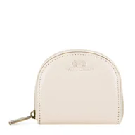 Portfele - Bilonówka ze skóry na suwak kremowa - Wittchen - miniaturka - grafika 1