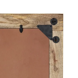 Lustro łazienkowe, 50x70x2,5 cm, lite drewno mango i szkło Lumarko! - Lustra - miniaturka - grafika 9