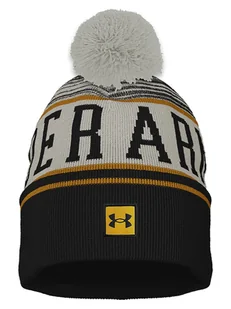 Under Armour Czapka "Halftime Pom" w kolorze czarno-szarym - Czapki damskie - miniaturka - grafika 1