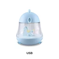 Lampy pozostałe - Rabbit Niebieski Kurczaczek - Lampka Z Pozytywką - Rabbit & Friends 10N - miniaturka - grafika 1