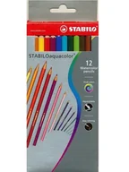 Przybory szkolne - Stabilo Kredki akwarelowe aquacolors 12 szt - miniaturka - grafika 1