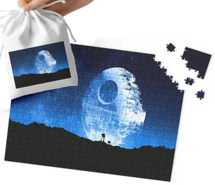 PUZZLE - STAR WARS GWIEZDNE WOJNY WZORY Z BAJEK I GIER 192el + WORECZEK - Puzzle - miniaturka - grafika 1