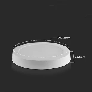 Panel LED Natynkowy V-TAC Premium Downlight 6W Okrągły fi120 VT-60006 4000K 660lm - Lampy pozostałe - miniaturka - grafika 1