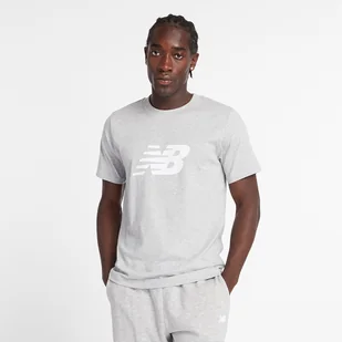 Koszulka męska New Balance MT43906AG  szara - Koszulki męskie - miniaturka - grafika 1