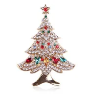 Broszki - Choinka Kolorowa broszka Christmas tree 1 świąteczna - miniaturka - grafika 1