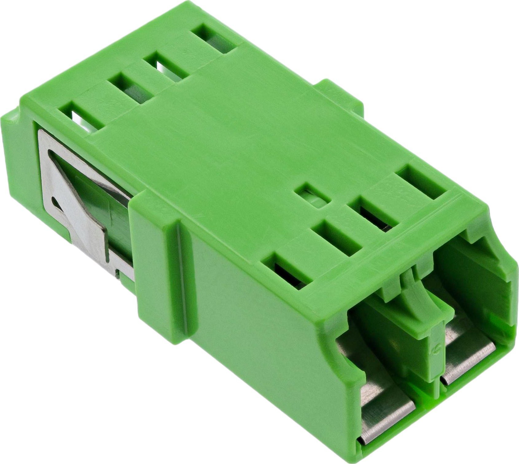InLine® LWL Kupplung, Duplex LC/LC, singlemode, grün, Keramik-Hülse