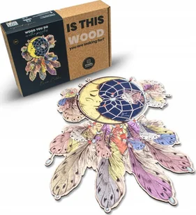 WOOD YOU DO Puzzle drewniane ŁAPACZ SNÓW Dreamcatcher A3 - Układanki dla dzieci - miniaturka - grafika 1