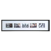 Ramki na zdjęcia - Ramka na 5 zdjęć AXEL, 22 x 97 cm, czarna - miniaturka - grafika 1