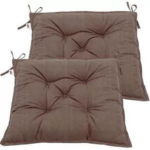 STILISTS Zestaw 2 poduszek na siedzisko 40 x 40 x 8 cm, beżo - Poduszki na krzesła - miniaturka - grafika 1