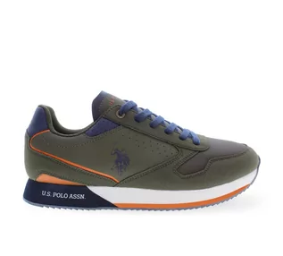 Sneakersy męskie - Sneakersy marki U.S. Polo Assn. model NOBIL003M-BHY3 kolor Zielony. Obuwie Męskie. Sezon: Cały rok - grafika 1