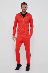 adidas dres męski kolor czerwony - Dresy męskie - miniaturka - grafika 1