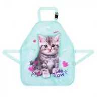 Przybory szkolne - St. Majewski Fartuszek wodoodporny My Little Friend Mint Kitty - miniaturka - grafika 1