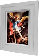 Ikony i obrazy sakralne - Archanioł Michał walka z Szatanem, obraz ceramiczny - miniaturka - grafika 1