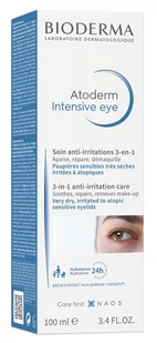 Bioderma Atoderm Intensive Eye mleczko pielęgnujące na podrażnione powieki 100 ml - Kosmetyki pod oczy - miniaturka - grafika 1