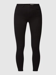 Jeansy z wysokim stanem o kroju skinny fit z dodatkiem streczu - Spodnie damskie - miniaturka - grafika 1