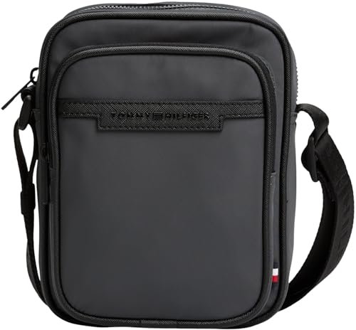 Tommy Hilfiger Męski TH REPREVE MINI REPORTER AM0AM13465 Crossover, szary (ciemnoszary), OS, Szary (ciemnoszary), rozmiar uniwersalny